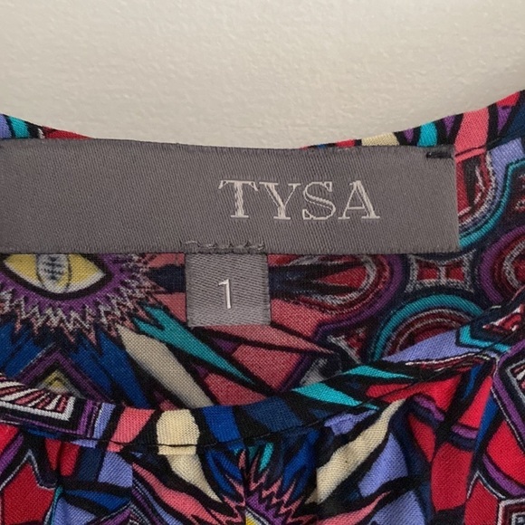 TYSA Long Perfect Adjustable Strap Rayon Maxi Dress in Bold Geometric Print - S - Picture 6 of 7